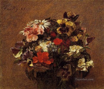 Flores Painting - Ramo de Flores Pensamientos Henri Fantin Latour